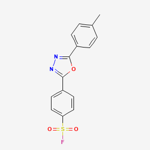 4-[5-(4-Methylphenyl)-1,3,4-oxadiazol-2-yl]benzene-1-sulfonyl fluoride