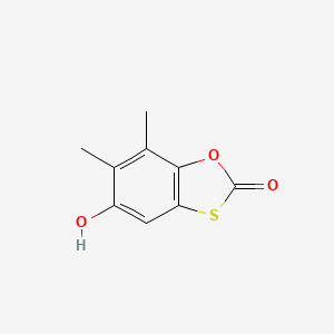 molecular formula C9H8O3S B15056121 5-Hydroxy-6,7-dimethylbenzo[d][1,3]oxathiol-2-one 