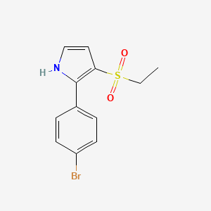 2-(4-Bromophenyl)-3-(ethylsulfonyl)-1H-pyrrole