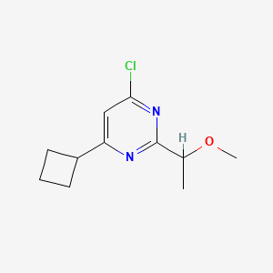 4-Chloro-6-cyclobutyl-2-(1-methoxyethyl)pyrimidine