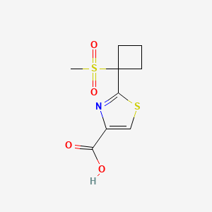 2-(1-(Methylsulfonyl)cyclobutyl)thiazole-4-carboxylic acid