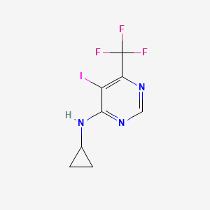 N-Cyclopropyl-5-iodo-6-(trifluoromethyl)pyrimidin-4-amine