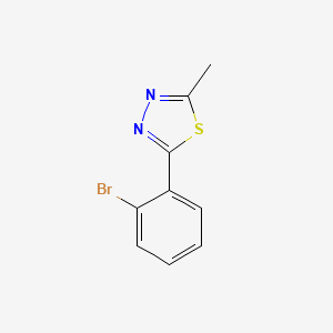 molecular formula C9H7BrN2S B1505621 2-(2-Bromophenyl)-5-methyl-1,3,4-thiadiazole CAS No. 915923-21-6