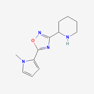 5-(1-Methyl-1H-pyrrol-2-yl)-3-(piperidin-2-yl)-1,2,4-oxadiazole