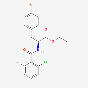 (S)-Ethyl 3-(4-bromophenyl)-2-(2,6-dichlorobenzamido)propanoate
