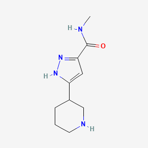 N-Methyl-3-(piperidin-3-yl)-1H-pyrazole-5-carboxamide