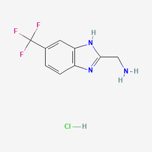 (6-(Trifluoromethyl)-1H-benzo[d]imidazol-2-yl)methanamine hydrochloride