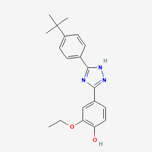 4-(3-(4-(tert-Butyl)phenyl)-1H-1,2,4-triazol-5-yl)-2-ethoxyphenol