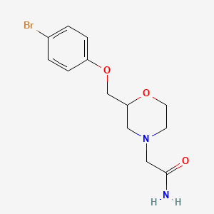 2-(2-((4-Bromophenoxy)methyl)morpholino)acetamide