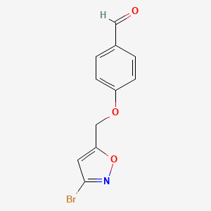 4-((3-Bromoisoxazol-5-yl)methoxy)benzaldehyde