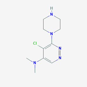 5-Chloro-N,N-dimethyl-6-(piperazin-1-yl)pyridazin-4-amine