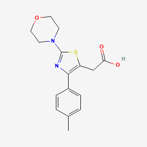 2-(2-Morpholino-4-(p-tolyl)thiazol-5-yl)acetic acid