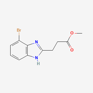 Methyl 3-(4-bromo-1H-benzo[d]imidazol-2-yl)propanoate