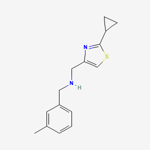 1-(2-Cyclopropylthiazol-4-yl)-N-(3-methylbenzyl)methanamine