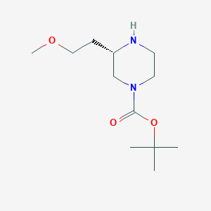 (S)-Tert-butyl 3-(2-methoxyethyl)piperazine-1-carboxylate