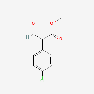 molecular formula C10H9ClO3 B1505648 Methyl 2-(4-chlorophenyl)-3-oxopropanoate 