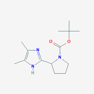 tert-Butyl 2-(4,5-dimethyl-1H-imidazol-2-yl)pyrrolidine-1-carboxylate