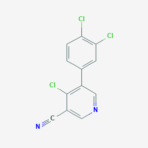 4-Chloro-5-(3,4-dichlorophenyl)nicotinonitrile