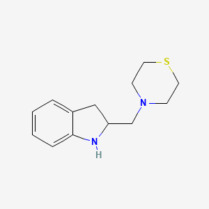 4-(Indolin-2-ylmethyl)thiomorpholine