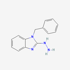 molecular formula C14H14N4 B15056523 1-Benzyl-2-hydrazinyl-1H-benzo[d]imidazole CAS No. 14180-45-1