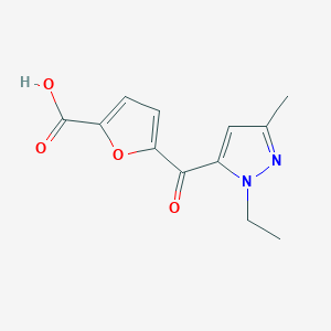 5-(1-Ethyl-3-methyl-1H-pyrazole-5-carbonyl)furan-2-carboxylic acid