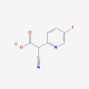 2-Cyano-2-(5-fluoropyridin-2-yl)acetic acid