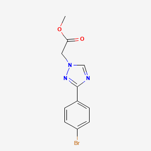 Methyl 2-(3-(4-bromophenyl)-1H-1,2,4-triazol-1-yl)acetate