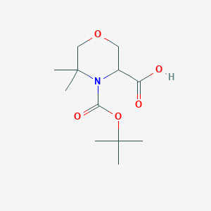 4-(tert-Butoxycarbonyl)-5,5-dimethylmorpholine-3-carboxylic acid