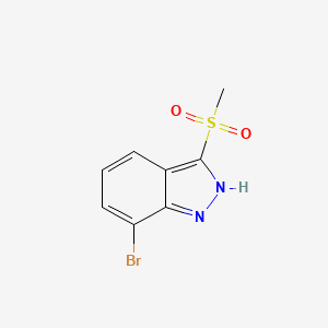 molecular formula C8H7BrN2O2S B15056577 7-Bromo-3-(methylsulfonyl)-1H-indazole 