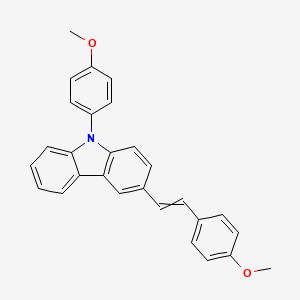 molecular formula C28H23NO2 B1505658 9-(4-Methoxyphenyl)-3-[2-(4-methoxyphenyl)ethenyl]-9H-carbazole CAS No. 84746-59-8