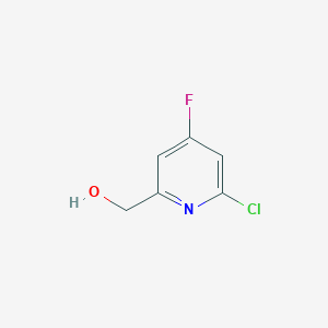 molecular formula C6H5ClFNO B15056629 (6-Chloro-4-fluoropyridin-2-yl)methanol 