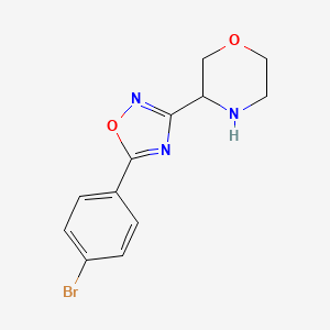 3-(5-(4-Bromophenyl)-1,2,4-oxadiazol-3-yl)morpholine