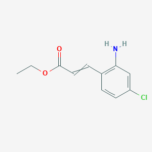 molecular formula C11H12ClNO2 B1505665 Ethyl 3-(2-amino-4-chlorophenyl)prop-2-enoate CAS No. 397328-49-3
