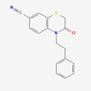 3-Oxo-4-phenethyl-3,4-dihydro-2H-benzo[B][1,4]thiazine-7-carbonitrile