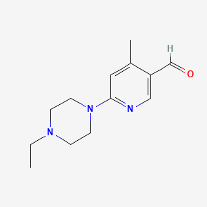 6-(4-Ethylpiperazin-1-yl)-4-methylnicotinaldehyde