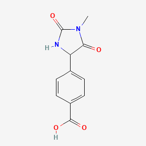 4-(1-Methyl-2,5-dioxoimidazolidin-4-yl)benzoic acid