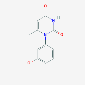 molecular formula C12H12N2O3 B15056754 1-(3-Methoxyphenyl)-6-methylpyrimidine-2,4(1H,3H)-dione 