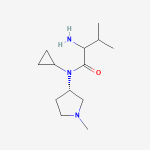 2-amino-N-cyclopropyl-3-methyl-N-[(3S)-1-methylpyrrolidin-3-yl]butanamide