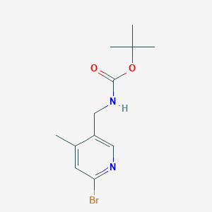 molecular formula C12H17BrN2O2 B15056838 tert-Butyl ((6-bromo-4-methylpyridin-3-yl)methyl)carbamate 