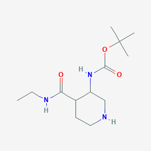 tert-Butyl (4-(ethylcarbamoyl)piperidin-3-yl)carbamate