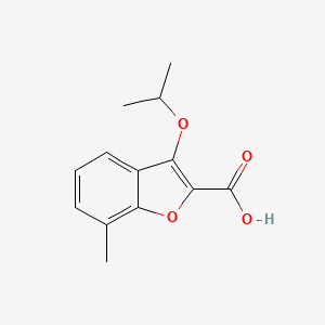 3-Isopropoxy-7-methylbenzofuran-2-carboxylicacid