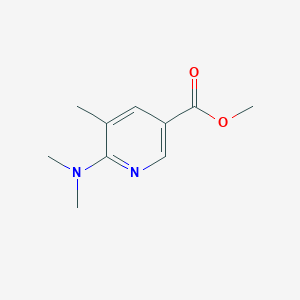 molecular formula C10H14N2O2 B15056964 Methyl 6-(dimethylamino)-5-methylnicotinate 