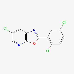 6-Chloro-2-(2,5-dichlorophenyl)oxazolo[5,4-b]pyridine