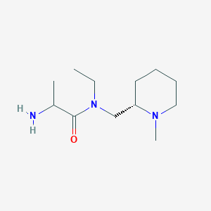 2-amino-N-ethyl-N-[[(2S)-1-methylpiperidin-2-yl]methyl]propanamide