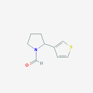 2-(Thiophen-3-yl)pyrrolidine-1-carbaldehyde