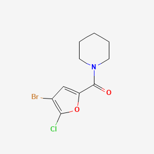 (4-Bromo-5-chlorofuran-2-yl)(piperidin-1-yl)methanone