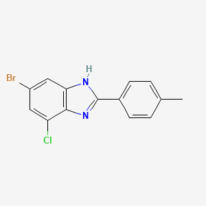 5-Bromo-7-chloro-2-(p-tolyl)-1H-benzo[d]imidazole