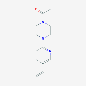 molecular formula C13H17N3O B15057013 1-(4-(5-Vinylpyridin-2-yl)piperazin-1-yl)ethanone 