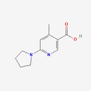 4-Methyl-6-(pyrrolidin-1-yl)nicotinic acid