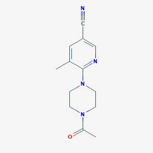 6-(4-Acetylpiperazin-1-yl)-5-methylnicotinonitrile